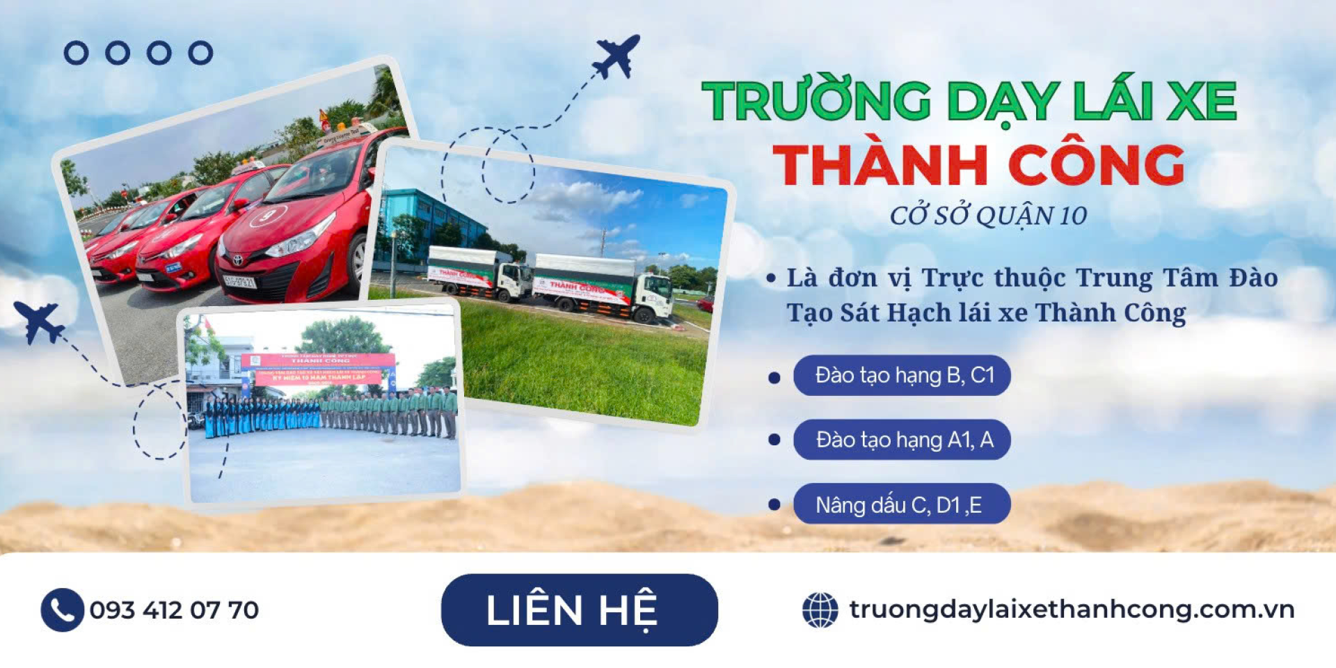 TRƯỜNG DẠY LÁI XE THÀNH CÔNG - CỞ SỞ QUẬN 10
